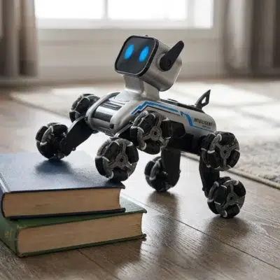 Remote Control Stunt Robot Dog with 8 Wheels