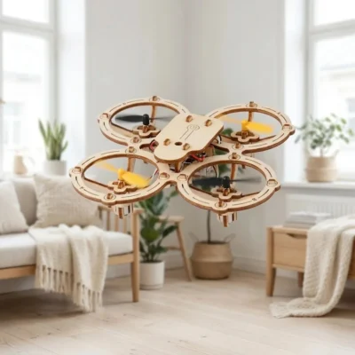 Wooden Drone Kit with Remote Control